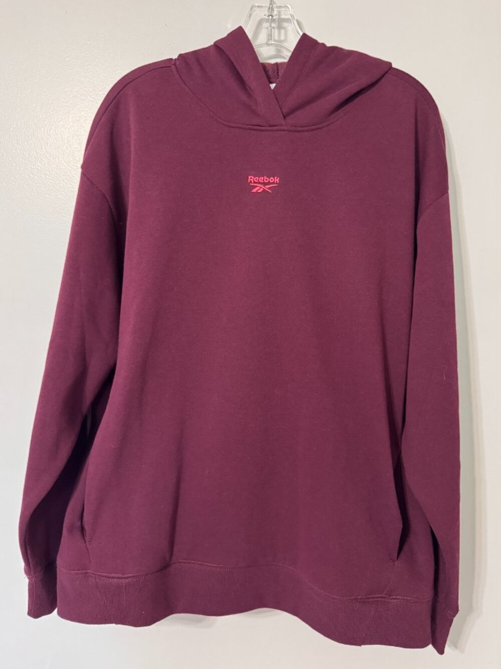 REEBOK Women's Wine Hoodie Sweatshirt